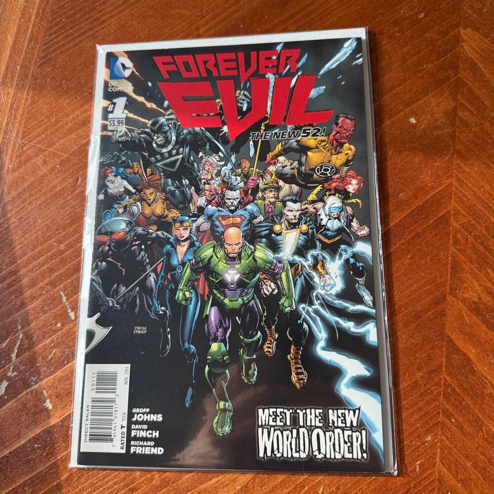 Forever Evil Geoff Johns Edition First Print November 2013 Vol 1 Issue 1
